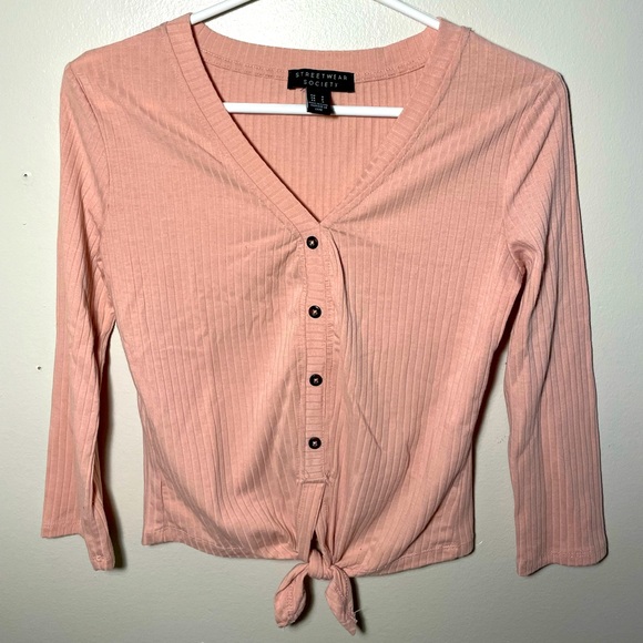 Used once streetwear society pink button shirt - Picture 1 of 2